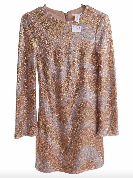H&M Dresses & Skirts - H&M Rose Gold Sequin Mini Dress